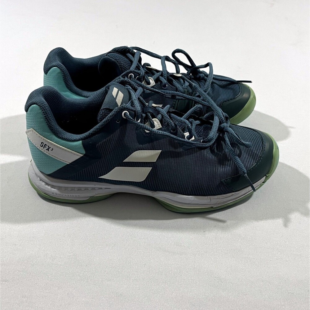 Babolat SFX3 All Court Womens Blue Pickleball Tennis Raquet Shoes Sneakers Sz 8